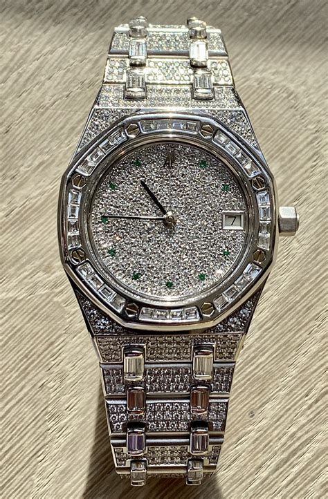 audemars piguet royal oak with diamonds|audemars piguet royal oak prices.